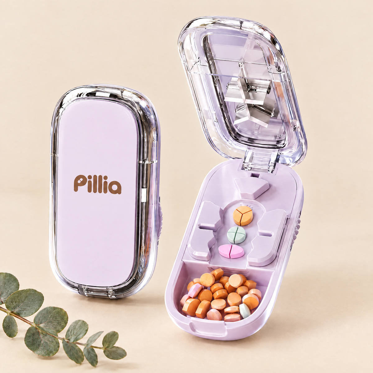 Cortador Pillia 3 en 1 color lavanda